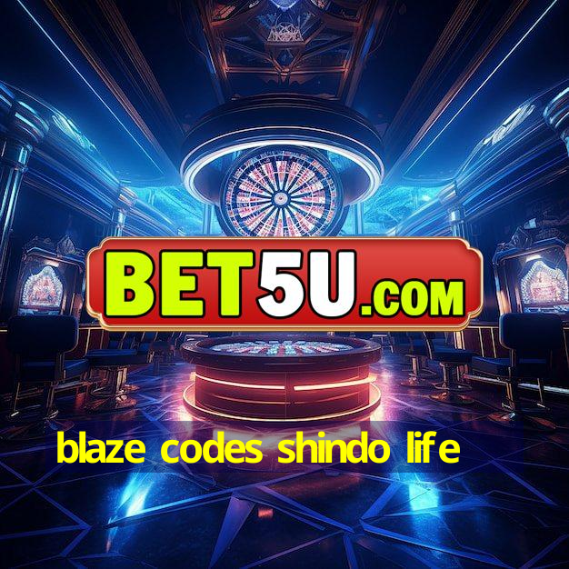 blaze codes shindo life